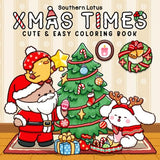 Xmas Times: Coloring Book For Adults And Teens Featuring Cozy Christmas Scenes With Adorable Animal Characters And Cute Objects For Stress Relief (Cozy Xmas) WoodArtSupply
