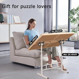 Fanwer Puzzle Table with Drawers 1500 Piece, Jigsaw Puzzle Tabe with Legs Adjustable Angle & Height, Tilting Puzzle Tables for Adults with Cover Plsatic, Gift for Mothers' Day, Birthday Gift Fanwer
