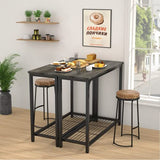 Ecoprsio Console Table Sofa Table with Mesh Shelves, 2 Tier Entryway Table Foyer Table for Entryway, Front Hall, Hallway, Sofa, Couch, Living Room, Coffee Bar, Kitchen, Grey, 32 Inch Ecoprsio