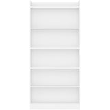 Yaheetech 6-Tier Open Bookcase and Bookshelf, Modern Simple Floor Standing Display Storage Shelves with Top Open Compartment for Home Office, Living Room, Bed Room - White Yaheetech