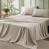 Bedsure King Size Sheets Set - 4 Pieces Soft King Sheets - Breathable & Cooling - Hotel Luxury - Easy Care Polyester Microfiber Bedding for Women, Men, Linen Bedsure