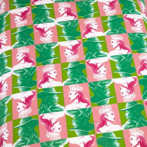 dreamtex Wicked Glenda & Elphaba Reversible 2 in 1 Design Single Duvet Cover and Pillowcase Set - Polycotton Material -Washable Perfect for Children, Kids, Girls in a Pink and Green Colorway dreamtex