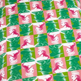 dreamtex Wicked Glenda & Elphaba Reversible 2 in 1 Design Single Duvet Cover and Pillowcase Set - Polycotton Material -Washable Perfect for Children, Kids, Girls in a Pink and Green Colorway dreamtex
