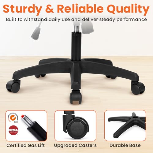 NEO Chair Office Desk Chair Computer High Back Mesh Gaming Seat with Ergonomic Adjustable Comfy Flip-up Armrests Lumbar Support Height for Home (Black) NEO CHAIR
