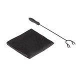 Fire Pit - 32-Inch Outdoor Wood Burning Firepit with Screen, Poker, and Cover - Outdoor Fire Pits for Backyard, Deck, or Patio by Pure Garden (Black) Pure Garden