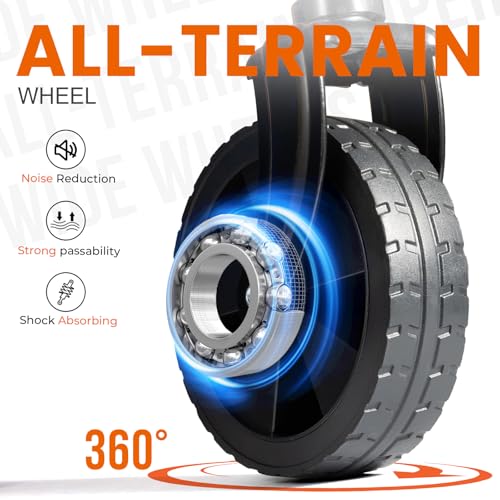 OVERMONT Collapsible Foldable Wagon Cart - 220lbs Extended Heavy Duty Folding Utility Wagons with Wheels - 100L Lightweight Garden Grocery Cart for Shopping, Grocery,Sports,Garden Overmont