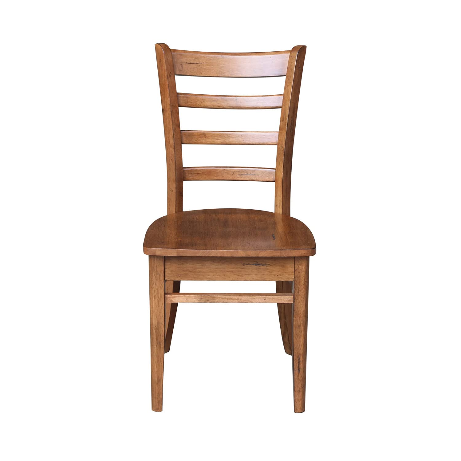 IC International Concepts Emily Side Chairs, Dining Height, Brown - WoodArtSupply