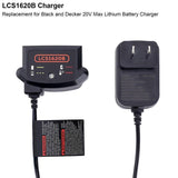 Elefly LCS1620B 20V Lithium Battery Charger Compatible with Black & Decker 20V Lithium Battery LBXR20 LB2X4020 LBXR2020-OPE LBXR2020APB LB2X3020-OPE LB2X4020-OPE ELEFLY