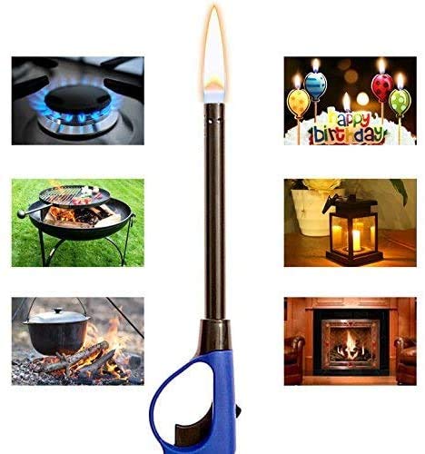 Elite Brands USA Long Lighters Pack, 5 Pack of Butane Refillable Fire Lighters, Ideal as Multipurpose Utility Lighters BBQ Lighters Grill Lighters Kitchen Lighters, Multicolor, Large Elite Brands USA