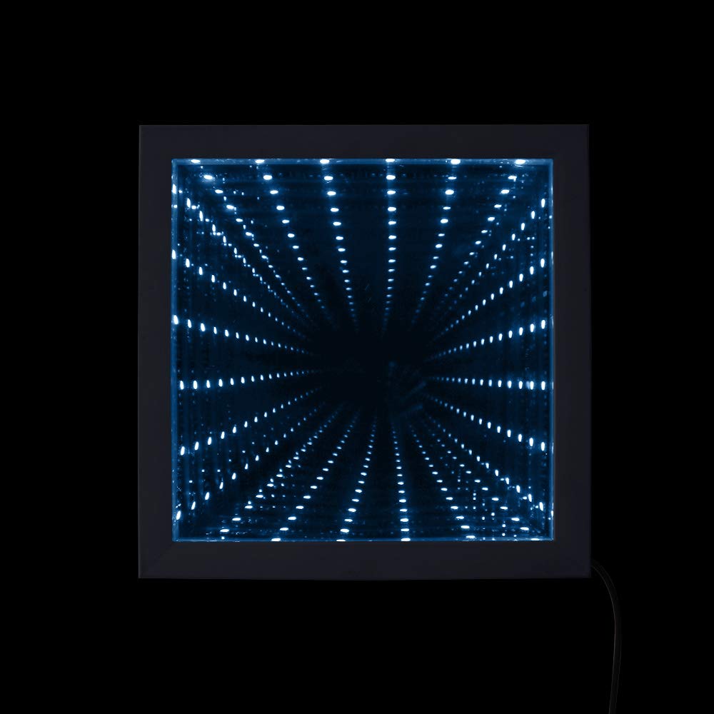 The Geeky Days LED Infinity Wall Mirror Frame with Multi Color Changing Light (38x38cm) The Geeky Days