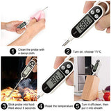 Digital Instant Read Meat Thermometer Kitchen Cooking Food Candy Thermometer for Oil Deep Fry BBQ Grill Smoker Thermometer by AikTryee AikTryee