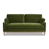 Jennifer Taylor Home Pasadena 75.5" Modern Farmhouse Sofa, Olive Green Performance Velvet Jennifer Taylor Home
