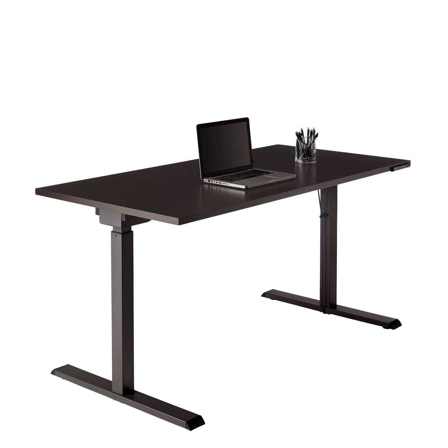 Realspace® Magellan Performance Electric 60" W Height-Adjustable Standing Desk, Espresso - WoodArtSupply