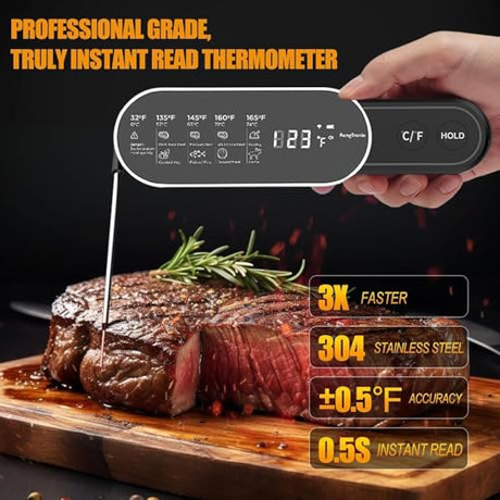 Meat Thermometer Digital – Instant Read Food Thermometer TEMMIO