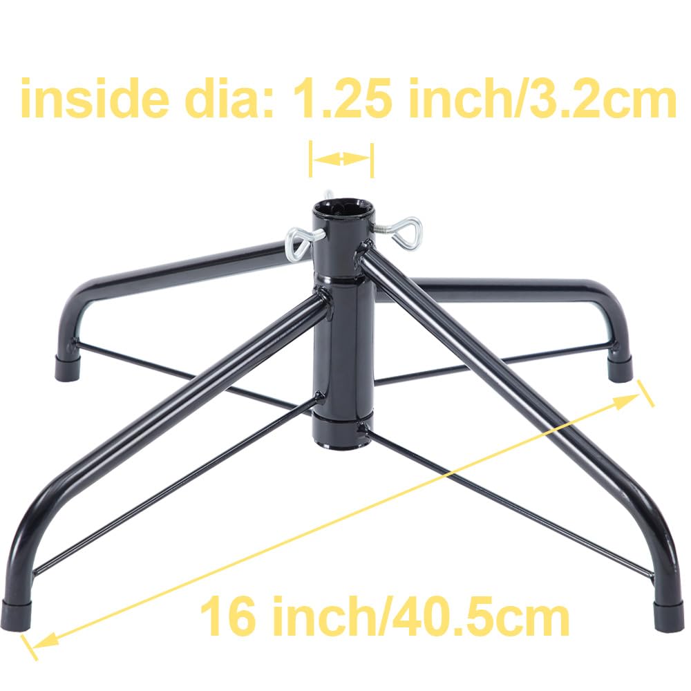 Sivya Christmas Tree Stand for 4 to 6 Foot Trees，Fits 0.75-1.25 Inch Pole Sivya