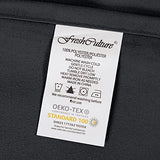 FreshCulture Twin Flat Sheet - Hotel Quality Twin Flat Sheet Only - Brushed Microfiber Top Sheet - Ultra Soft & Breathable - Wrinkle-Free - Easy Care - Single Flat Sheet (Twin, Black) FreshCulture