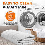 Cheer Collection Down Alternative Comforter - Ultra-Soft & Cozy Twin Size Duvet Insert, Lightweight Down Comforter for All-Season Warmth, Plush Bedding Twin Comforter, White Cheer Collection