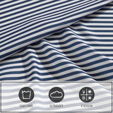 Eddie Bauer Kids - Twin Sheets, Stain-Resistant Toddler Bedding with Matching Sham(s), Super Soft, Ideal Boy Room Essentials (Vivid Stripe Blue, Twin) Eddie Bauer
