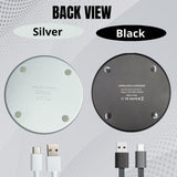 INNOSUB USA Sublimation Wireless Charger [Pack of 10] LED Pad – Blank Wireless Charger for Sublimation and Customization – Black 10W Fast ChargePad Compatible with iPhone, Samsung, QI-Enabled Devices INNOSUB