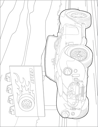 Coloring Book for Kids: Cool Cars & Trucks