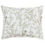 Laura Ashley Home - Queen Duvet Cover Set, Cotton Reversible Bedding with Matching Shams, Medium Weight Bedding for All Seasons (Lindy Green, Queen) Laura Ashley