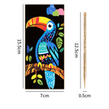 Scratch Art Painting Scratch Paper Rainbow Painting Sketch Pads DIY Art Craft Set， 4 Pcs Vincent Van Gogh Engraving and 24Pcs Classic Landmarks and Animal Series for Kids & Adults with 3 Tools Ryoma