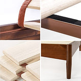 ZINUS Linda Mid Century Brown Wooden Platform Bed Frame - No Box Spring Needed, Easy Assembly, King Size Zinus