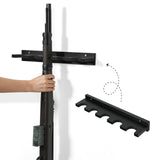 ikkle Gun Rack, Wooden Rifle Racks, Indoor Gun Rack, Wall Mount Rifle Storage Gun Display Holder for Home Office - Holds up to 5 Long Guns ikkle