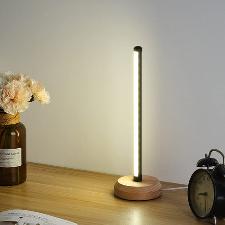 ANLAIBO Modern Led Wood Table Lamp, 3-Color Temperature Bedside Lamp,Bedroom Bedside Night Light, Dimmable Led Lighting, Creative Home Decor, Unique House warmging Gift ANLAIBO