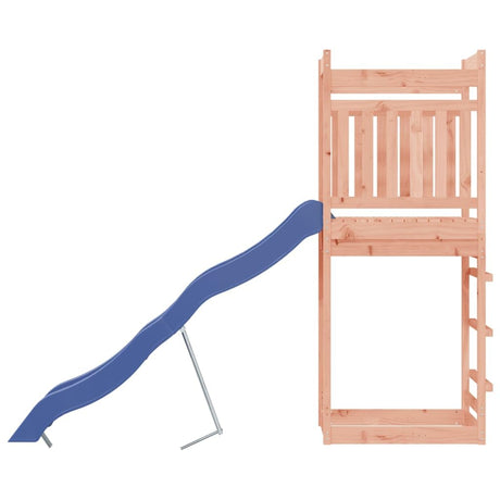 'vidaXL Outdoor Playset - Solid Douglas Wood Construction - Imaginative Playground with Wave Slide and Sandpit - for Kids Aged 3 to 8 - Brown vidaXL