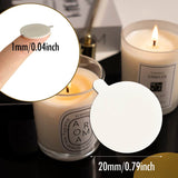 240 PCS Double-Sided Candle Wick Stickers, Heat-Resistant Candle Stickers with The Little ‘‘Tail’’, Adhere Steady in Hot Wax Stickers for Candle Making HANWER