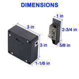 Homello RFID Lock Electronic Cabinet Lock with USB Cable - Hidden DIY Lock for Wooden Cabinet Drawer Locker Cupboard Gun Box with 5 Key Cards/Fobs Homello