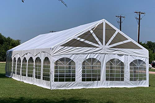DELTA 40'x20 PVC Marquee Tents for Parties, Outdoor Wedding Party Tent, Heavy Duty Fire Retardard Waterproof Canopy, Outdoor Event Shelter Gazebo + 7 Storage Bags DELTA