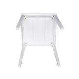 International Concepts Solid Wood Top Counter Height Dining Table, White IC International Concepts