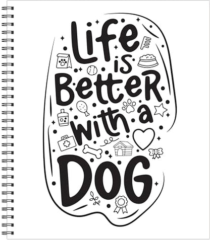 Large Print Easy Color & Frame - Dogs (Stress Free Coloring Book)