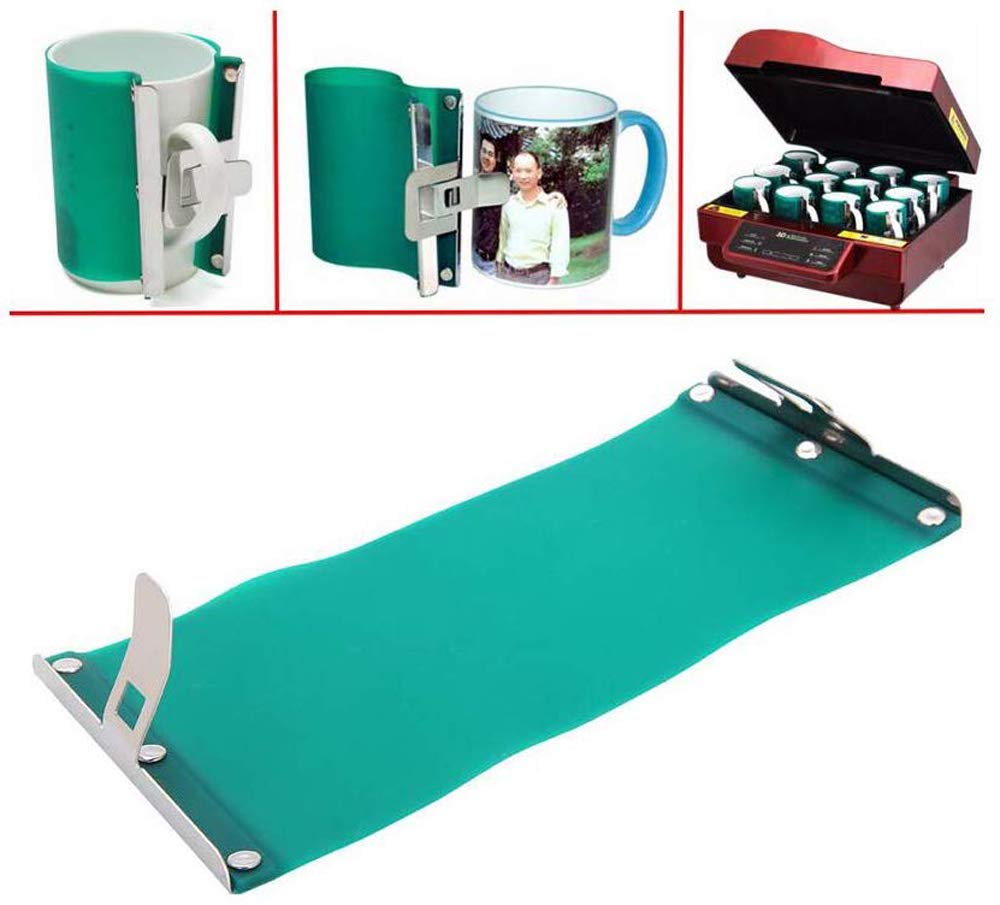 E-Found 3pcs 15OZ Sublimation Silicone Mug Wraps 3D Sublimation Silicone Mug Clamp Mug Wraps for Sublimation in Oven Fixture 3D Rubber 15OZ Mug Clamps for Printing Mugs Sublimation Transfer Machine E-Found