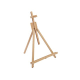KINGART 741N TABLETOP A-FRAME Artists EASEL, Holds Up to 27" Canvas, Solid Wood, Folding, Portable and Adjustable, for Painting and Display KINGART