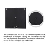 UBEISITO 3PCS Welding Blanket Fireproof Mat 12''x12''Up To 1800°F Heat Resistant Flame Retardant Protector for Plumbing Hole Propane Torch,Carbon Felt Blanket for Brazing Soldering Pad for Copper Pipe UBEISITO