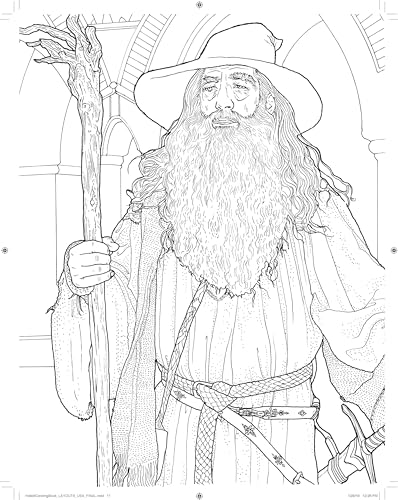 The Hobbit Movie Trilogy Coloring Book: Heroes and Villains WoodArtSupply