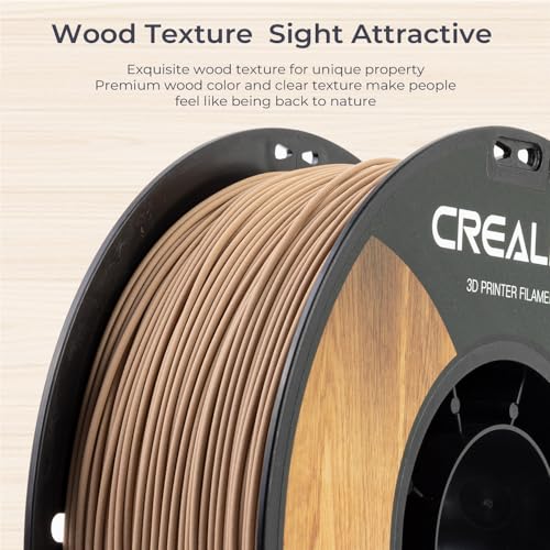 3D Printer PLA CR-Wood Filament, 3D Printer Filament 1.75 mm, Smooth Silk Texture, Toughness, 1kg(2.2lbs)/Spool Printing Filament, for All FDM Printers (Wood) - WoodArtSupply