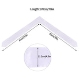 baotongle 12 Pieces Unisex Graduation Stole Sublimation Blank Graduation Stole Plain Graduate Honor Stole 70 Inches(12, White, 70x4.7inches) baotongle