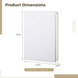 Tideme 4 PCS Sublimation Blank Notebooks, Faux Leather Journal Notebooks, DIY Small Notebook Notepads, A6-200 PagesCustomizable Hardcover Blank Notebooks for School Office Supplies Tideme
