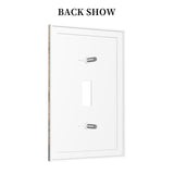 Rustic Pine Tree Wood Grain Light Switch Cover 1 Gang Single Toggle Brown Farmhouse Decorative Wall Plate Electric Faceplate For Kitchen Bedroom Bathroom (Plastic) Wyehjut