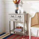 SAFAVIEH Home Collection – Primrose Greige Console Table with Three Drawers & Shelf, Classic Contemporary Storage Console, Compact Entryway Design (CNS5707D) SAFAVIEH