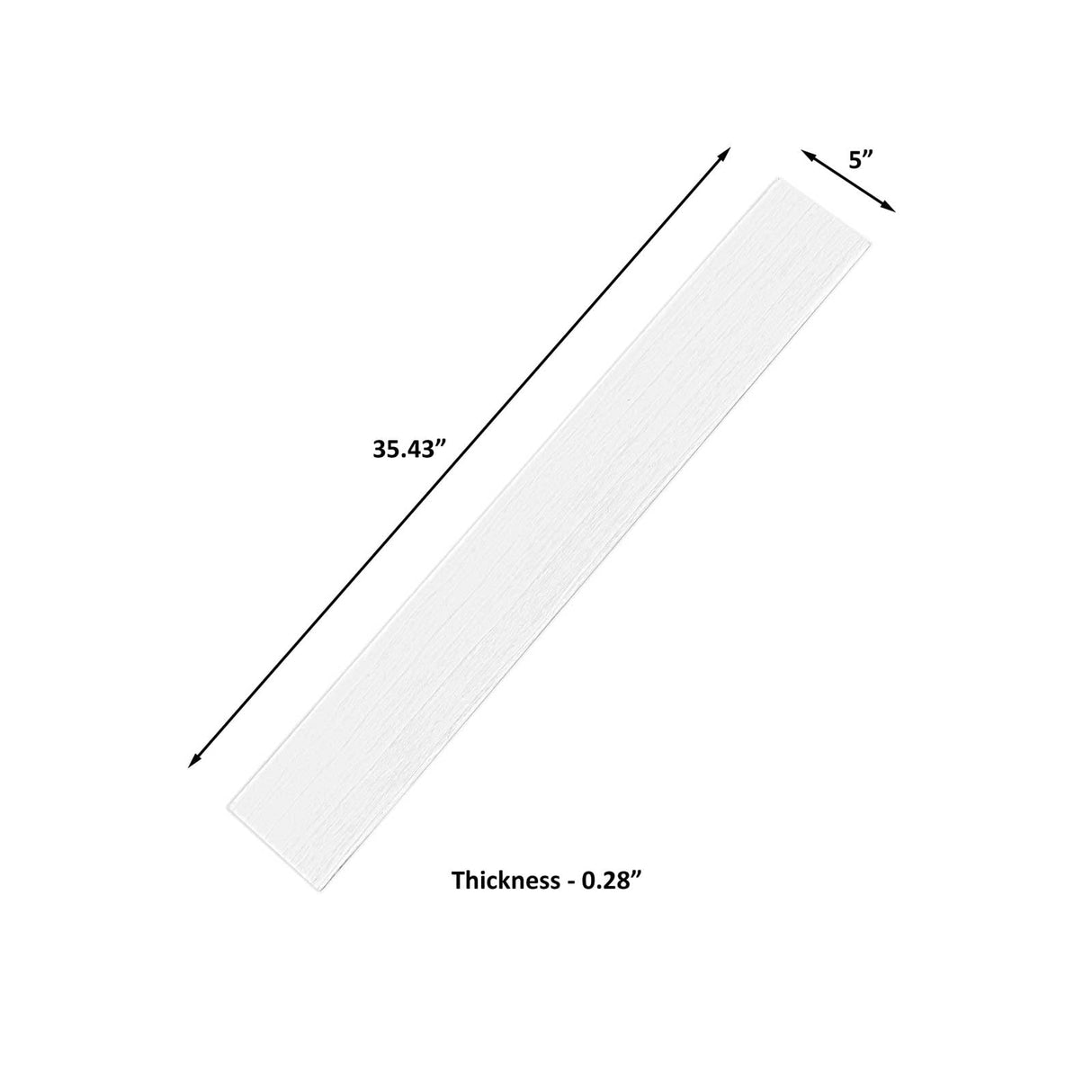 Luxdecor Real Wood Planks for Wall- White Shiplap Boards 5" Peel and Stick Shiplap Boards 10 Pieces Wall Shiplap Planks Board 12.5 Sq Ft Luxdecor