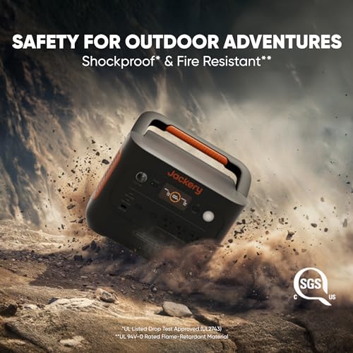Jackery Explorer 1000 v2 Portable Power Station(2024 New),1070Wh LiFePO4 Battery,1500W AC/100W USB-C Output, 1 Hr Fast Charge, Solar Generator for Outdoor Camping,Off-grid Living,RV,Emergency Jackery
