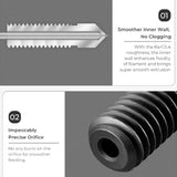 HysiPrui 3D Printer K1 Max Upgrade Extruder Hotend Nozzle Kit - Included 2pcs 0.4mm + 2pcs 0.6mm + 2pcs 0.8mm Hardened Steel Nozzles, High Temperature and Wear Resistant for K1/K1 Max/Ender 3 V3 KE HysiPrui