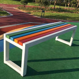 JHKJDS Garden Bench Park Bench Garden Benches, 2-Person Solid Wood Bench with Seat, Outdoor Backless Bench, Outdoor Bench for Park Garden,Patio and Lounge, Patio Bench (Black 100cm/39in) JHKJDS