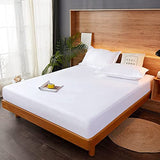 Lirex Fitted Twin Sheet Cotton, 300 Thread Count Soft Breathable, 8-10" Deep Pocket Sheet for Hotel Home,White Lirex