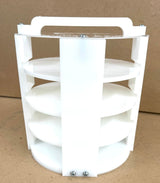 Pen Kit Mall - Pressure Pot Rack for Resin Casting - 4 Locking Shelves - Heavy Duty HDPE Material - Fits Harbor Freight Converted 2.5 Gallon Pots Pen Kit Mall